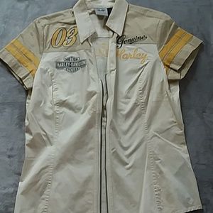 Harley-Davidson zip-up shirt
